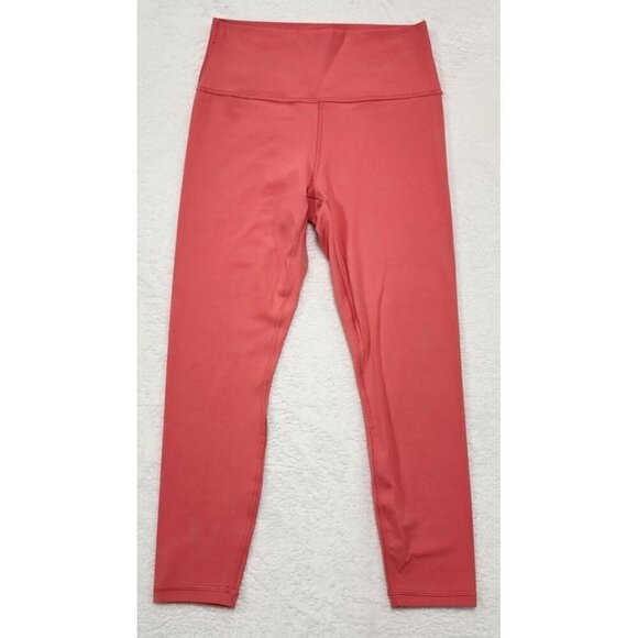 Athleta TRANSCEND 7/8 TIGHT Coral Pink Leggings Medium - Picture 7 of 10